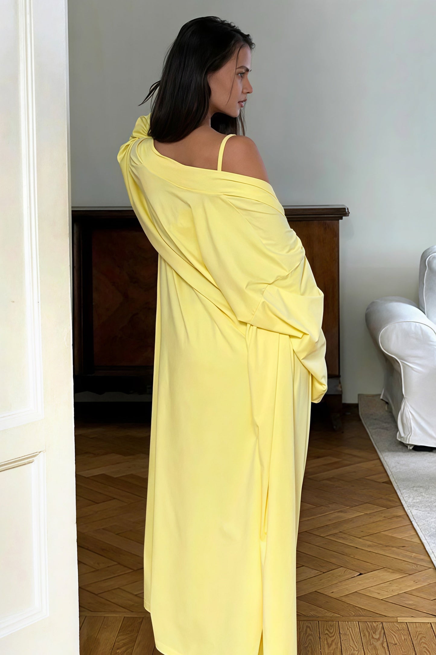 Casual Strapless Wide Leg Three Piece Set