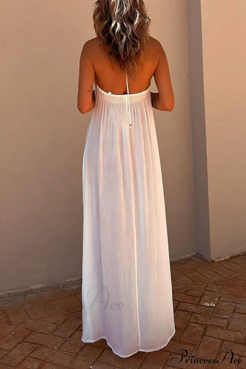 Halter Neck Casual Charming Resort Maxi Dress