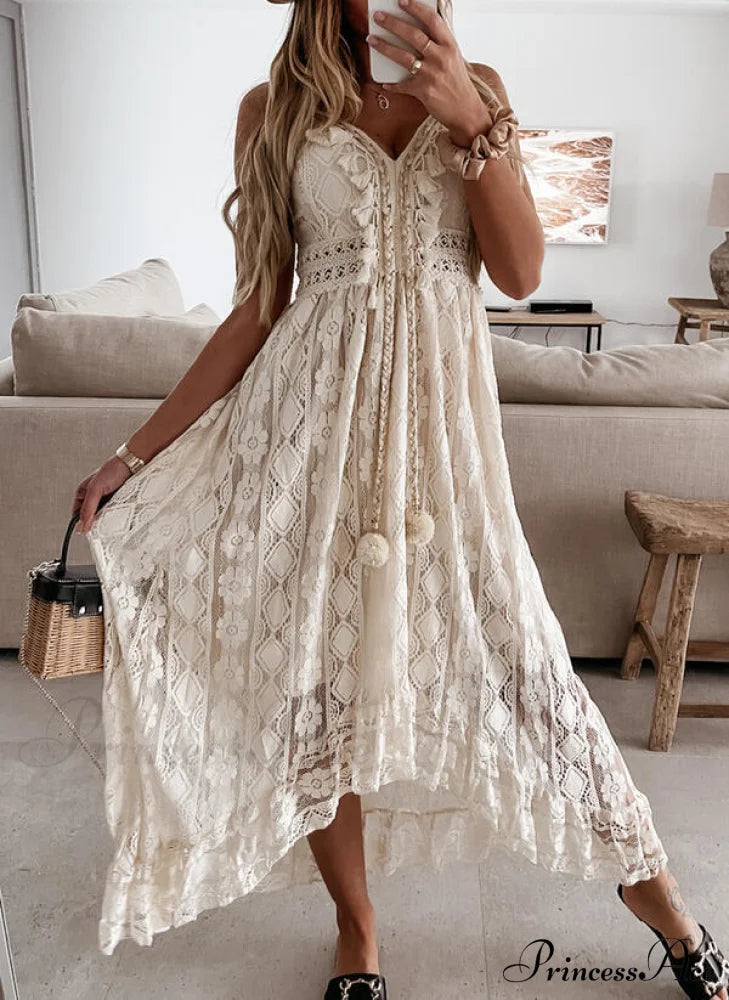 Seaside Breeze Embroidered Dress