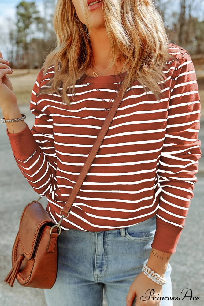 Arm Striped Long Top