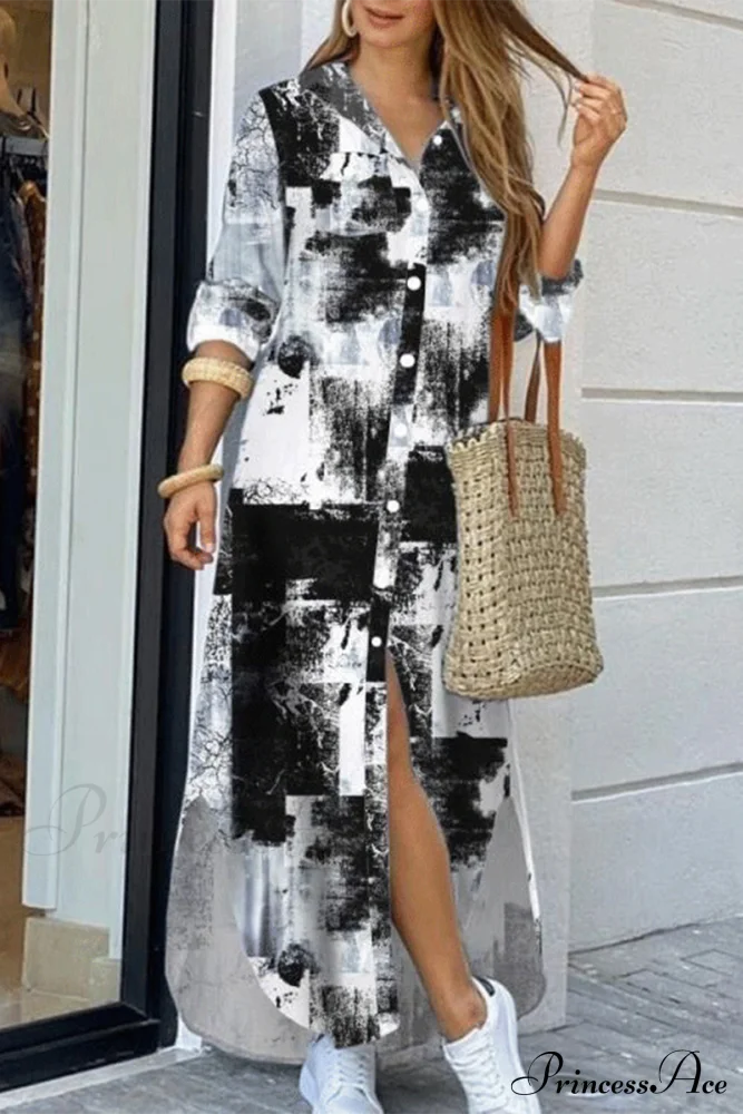 Blouse Patchwork Design Dress