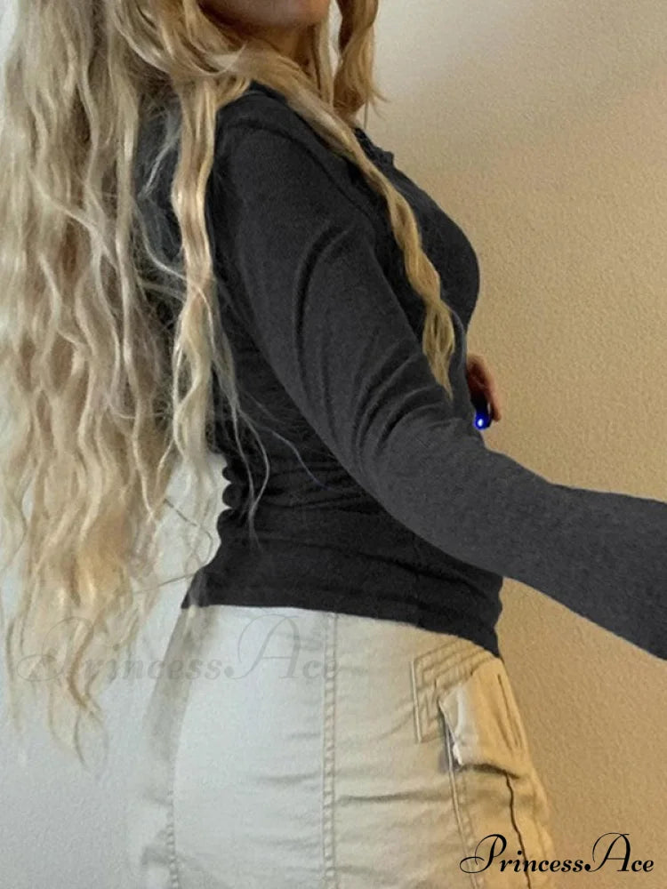 Minimalist Versatile Buttoned Knit Top