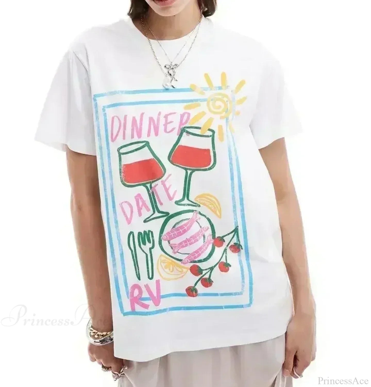 Casual Lotus Eyed Graphic T-shirt