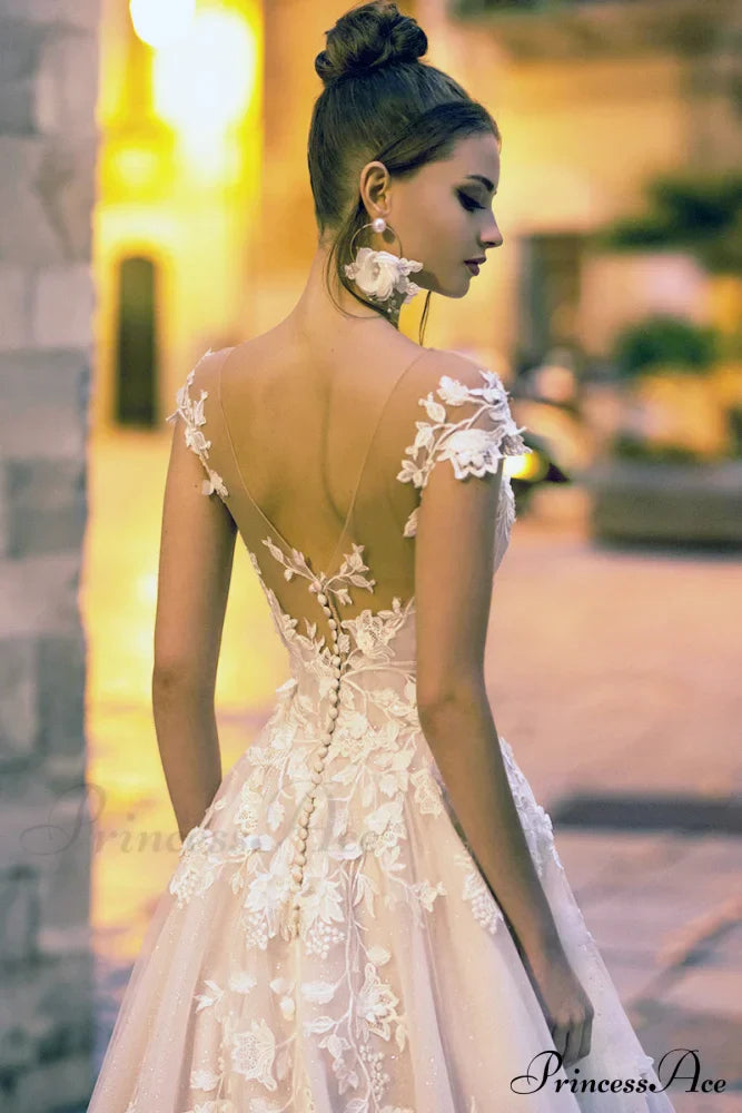 Cecilia Lace Graceful A-Line Wedding Dress
