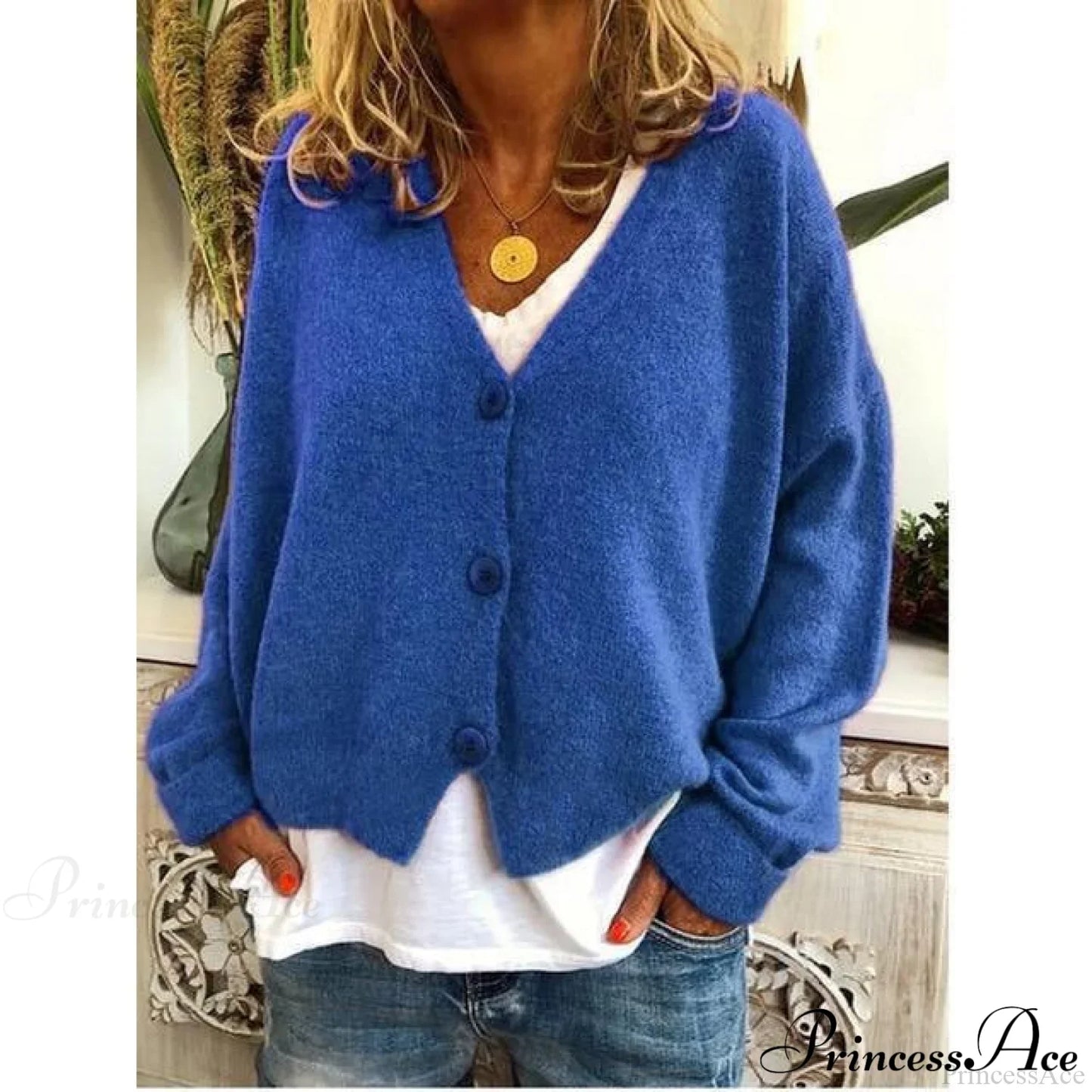 Coat - Casual V-Neck Fashion