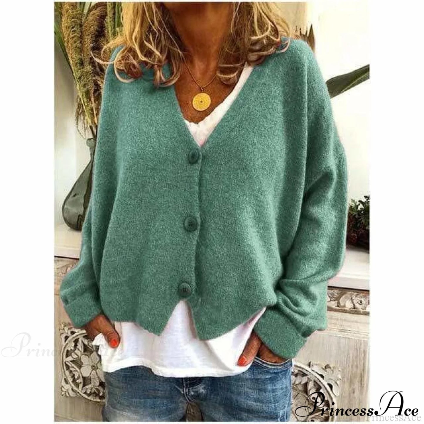 Coat - Casual V-Neck Fashion