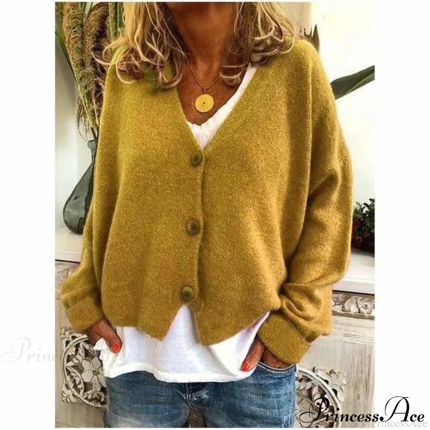 Coat - Casual V-Neck Fashion