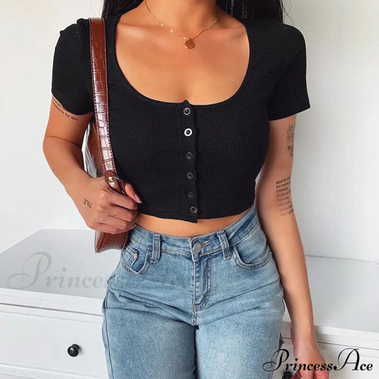 Corset Skinny Knitted Tee