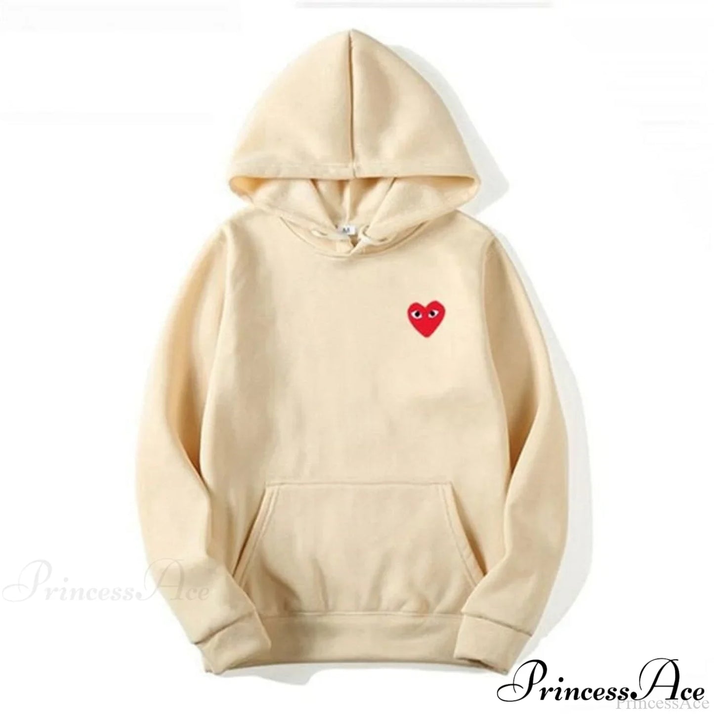 Cotton Heart-Eye Printed Fall/Winter Casual Hoodies