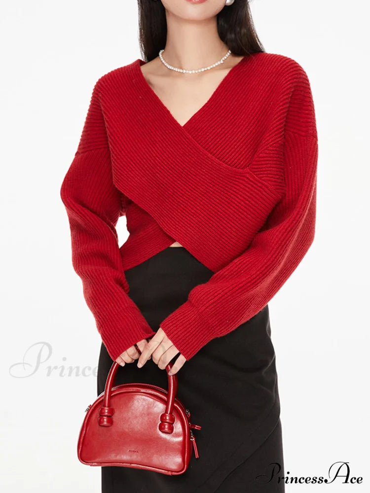 Cross My Heart Trendy Oversized Crop Sweater