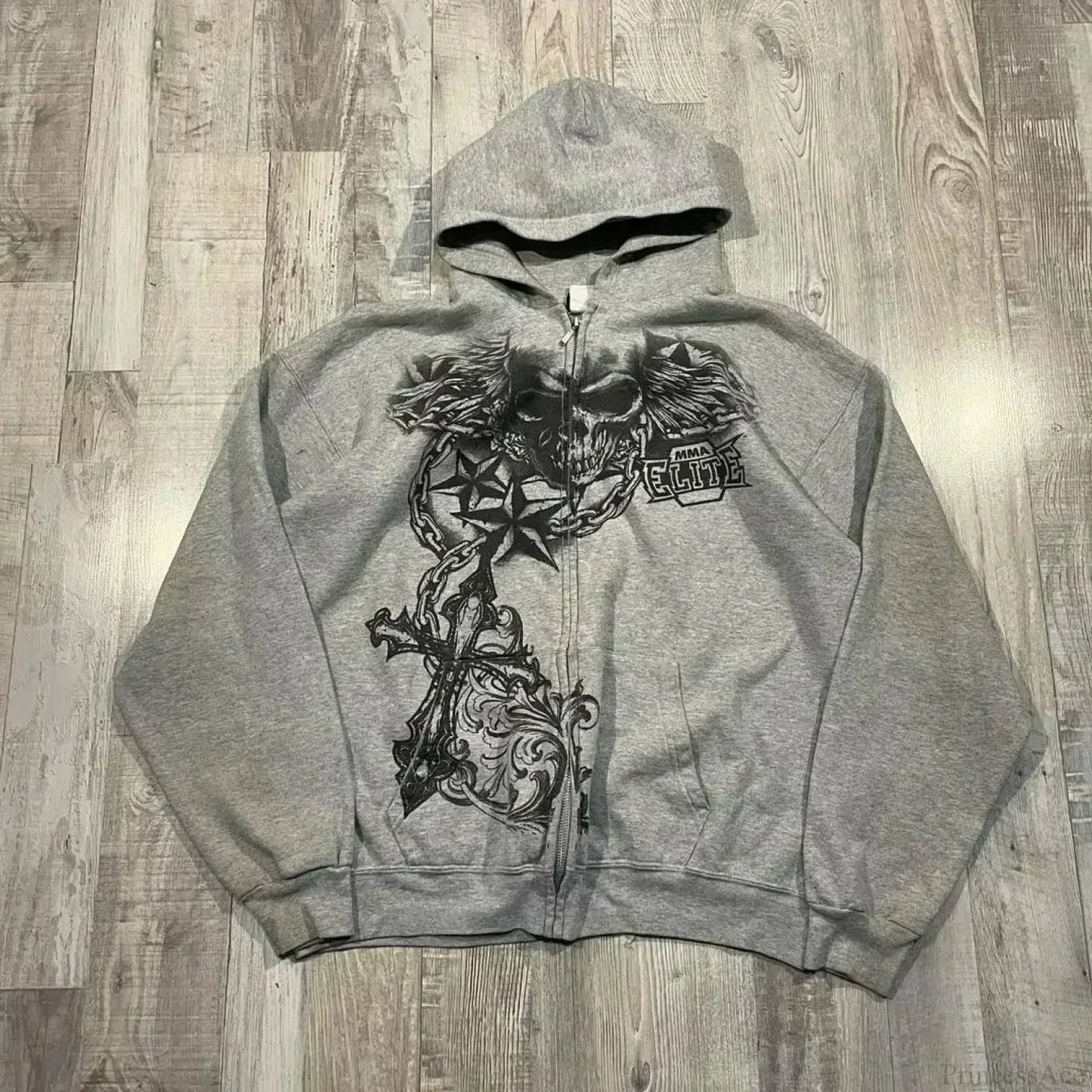 Distress Road Medieval Zip Hoodie