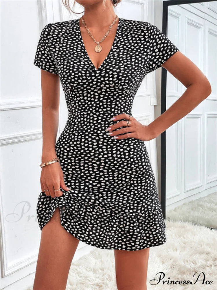 for V Arm Patterned Brief Gown Neck Woven Women