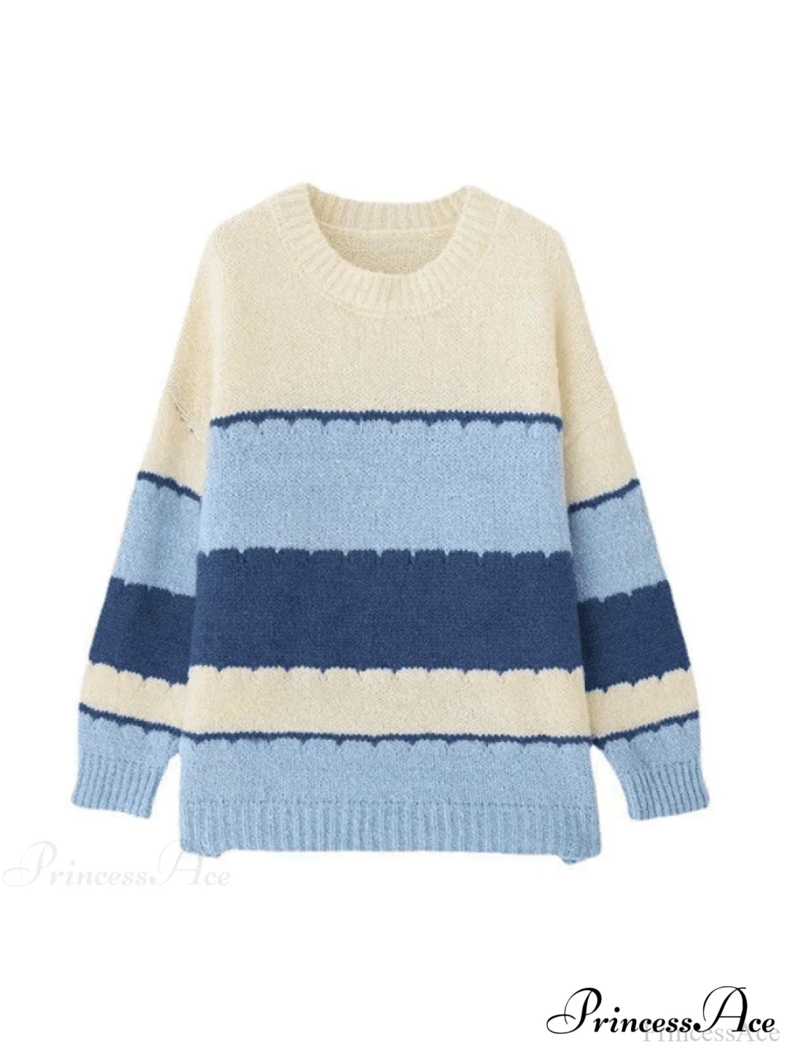 Fresh Simple Striped Loose Casual Sweater