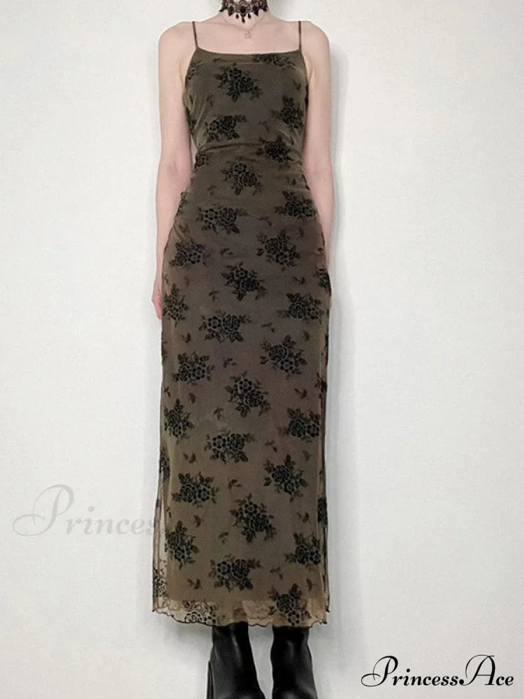 Half Zip Graceful Neck Maxi Dress