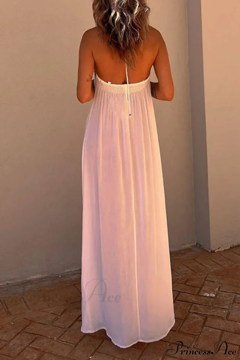 Halter Neck Casual Charming Resort Maxi Dress