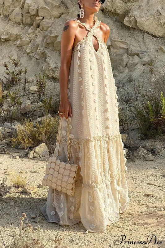 Halterneck Elegant Cake Dress