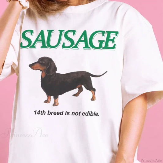 Kawaii Sausage Dog Funny T-shirt