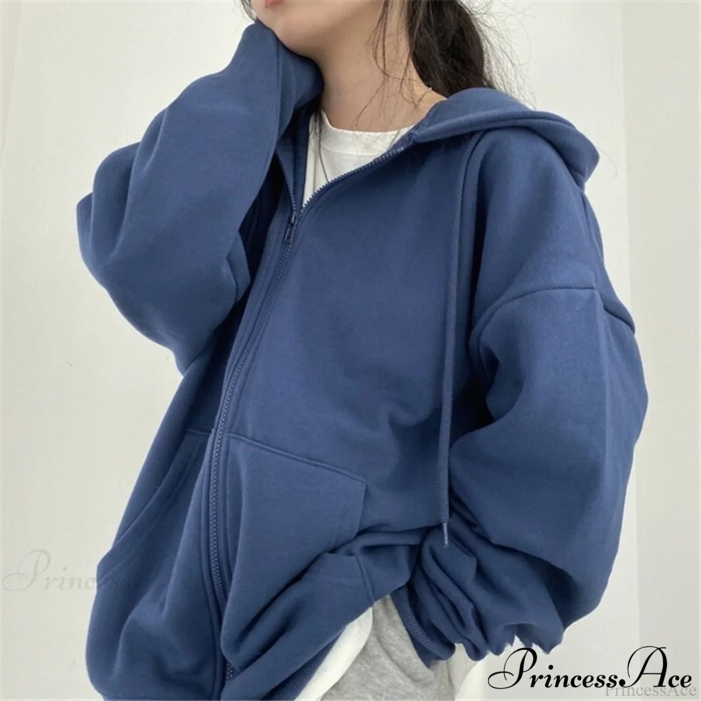 Korean Version Oversized Solid Color Hoodies