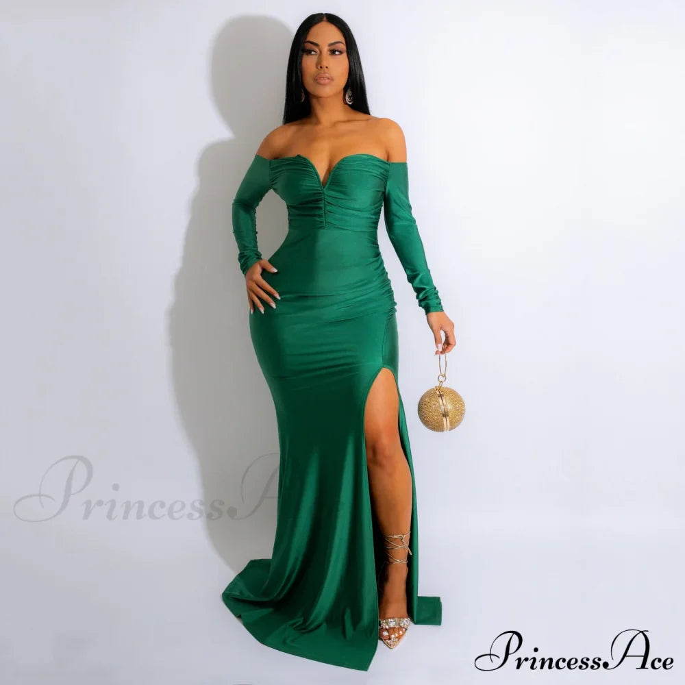 Larsa Formal Velvet Charming And Lace Mermaid Dress