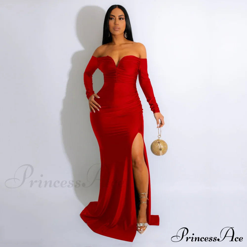 Larsa Formal Velvet Charming And Lace Mermaid Dress
