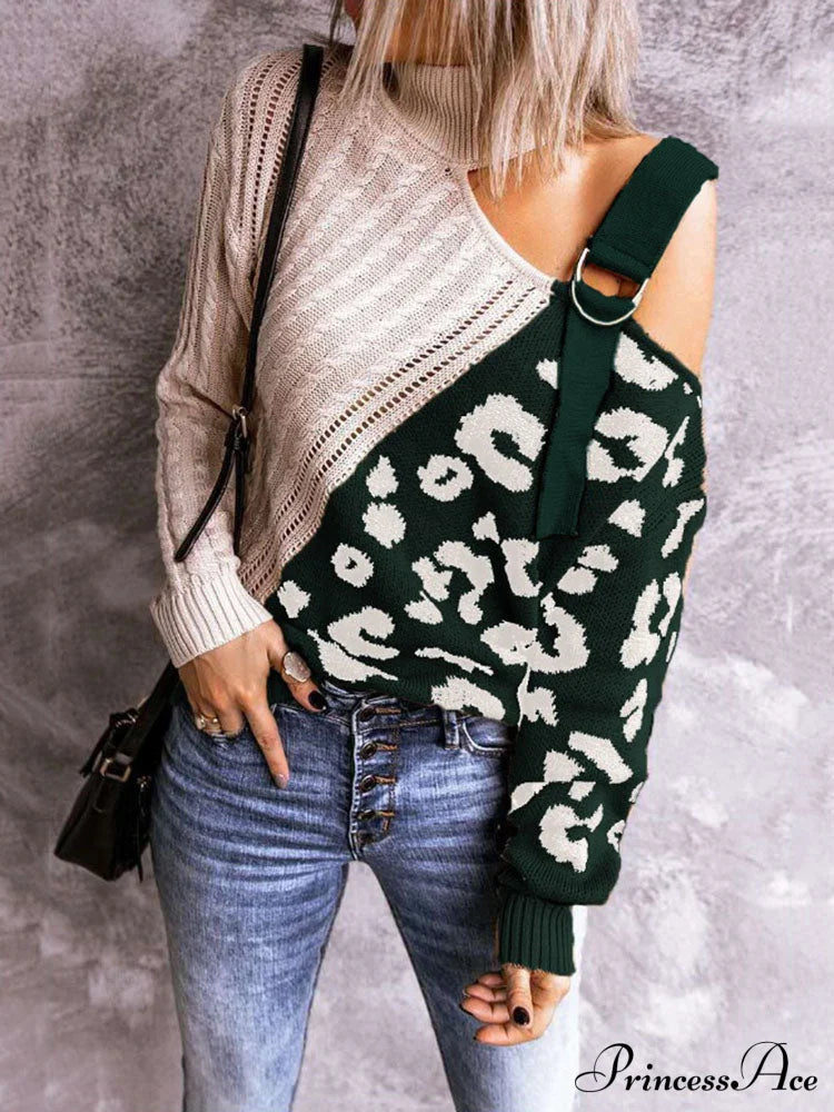 Leopard Print Graceful Crop Hoodie