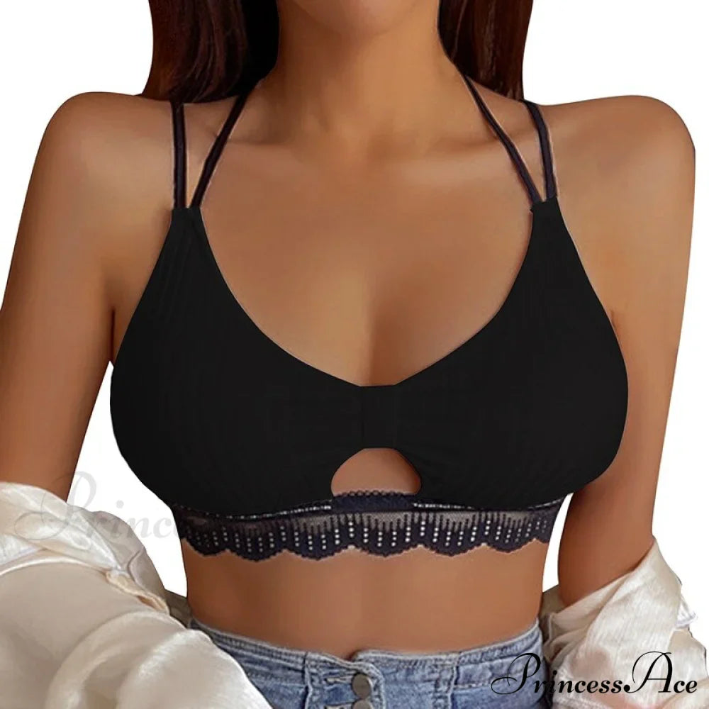 Leopard Sports Bra Tank Vest Lace Up Backless Crop Top