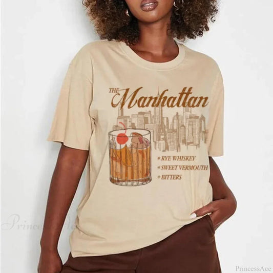 Manhattan Cocktail Retro T-shirt