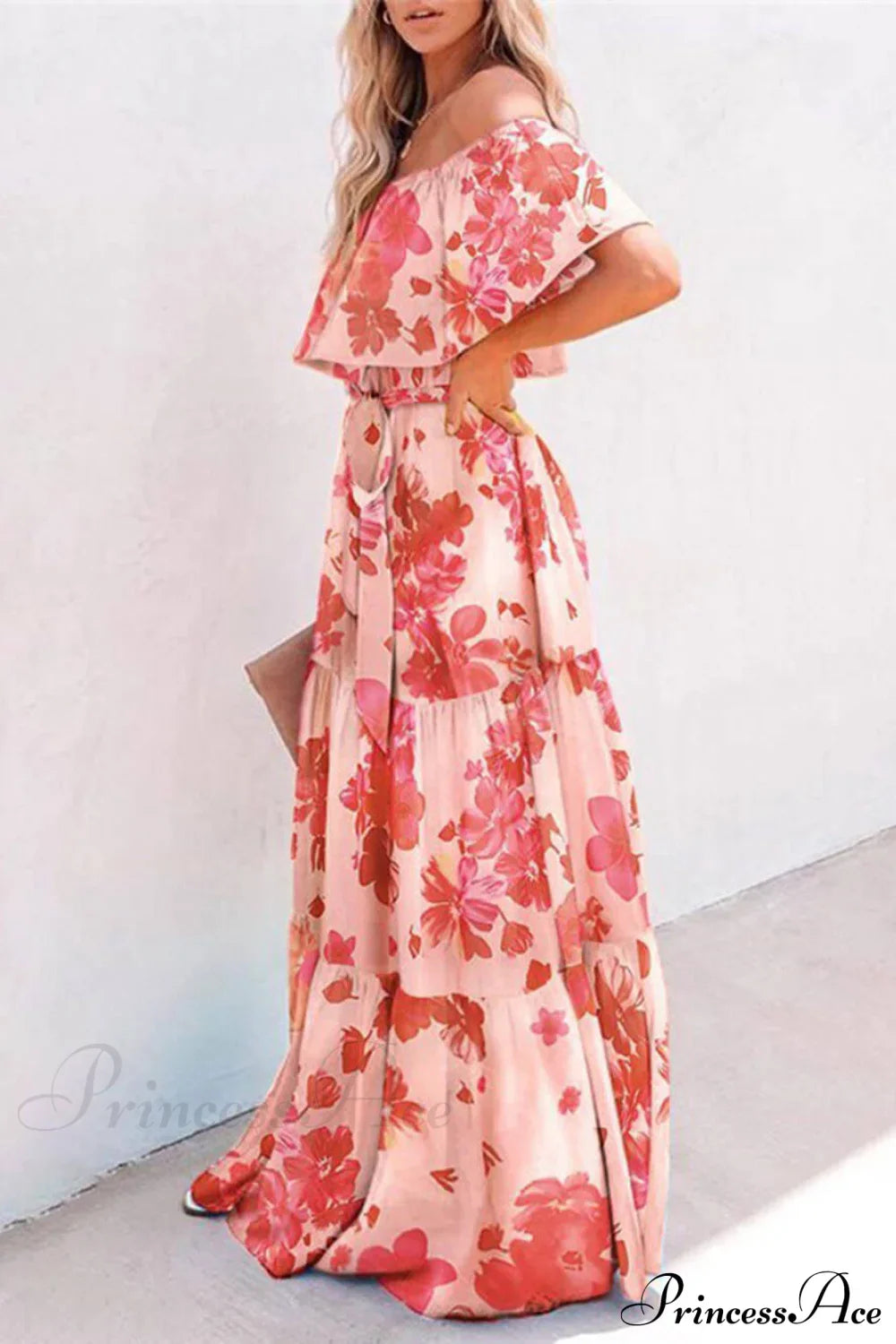 Printed Wrap Stylish Maxi Dress