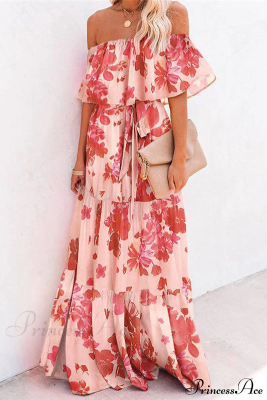 Printed Wrap Stylish Maxi Dress