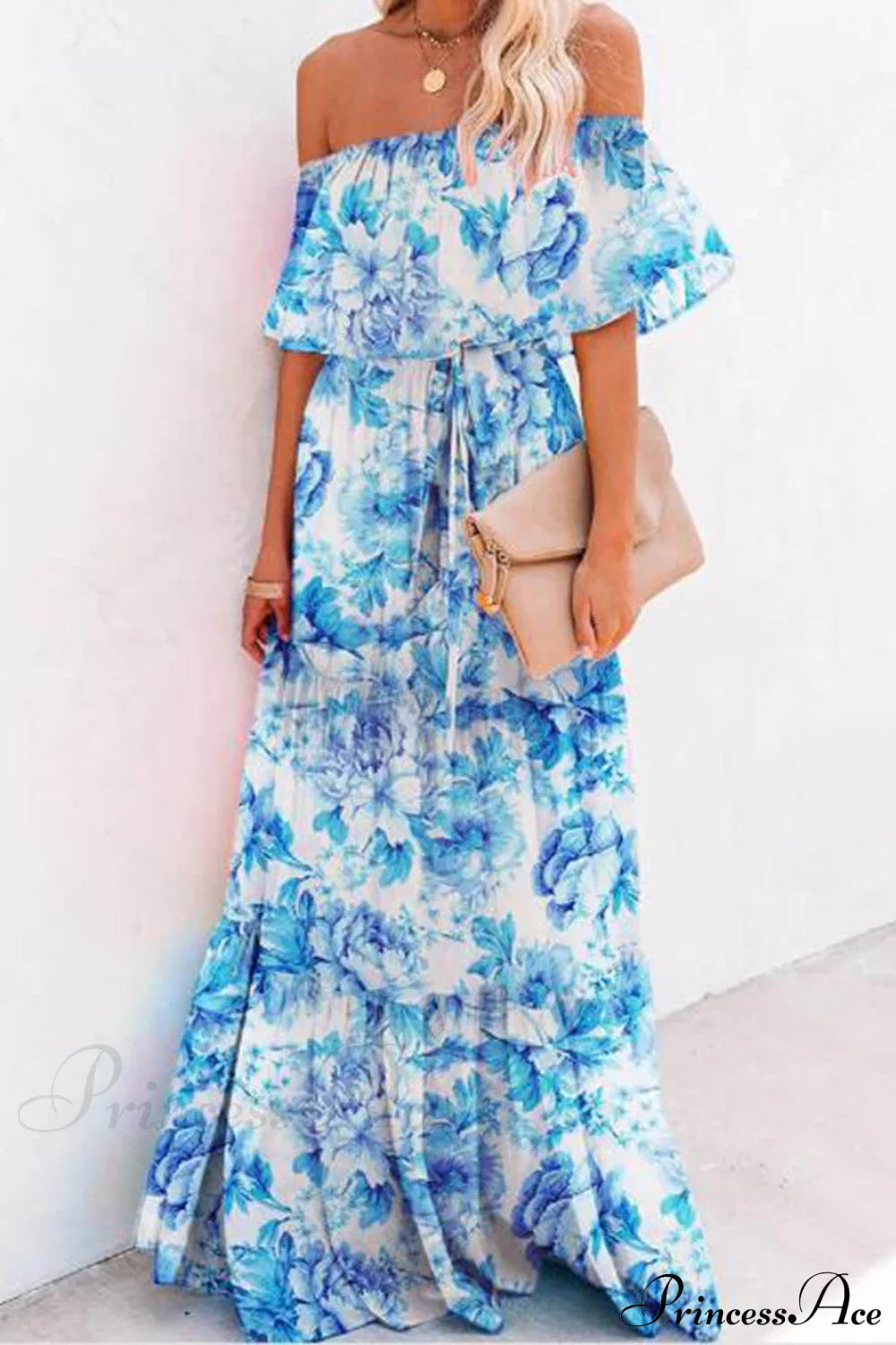 Printed Wrap Stylish Maxi Dress