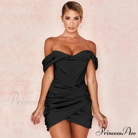 Ruched Corset Women's Mini Dress