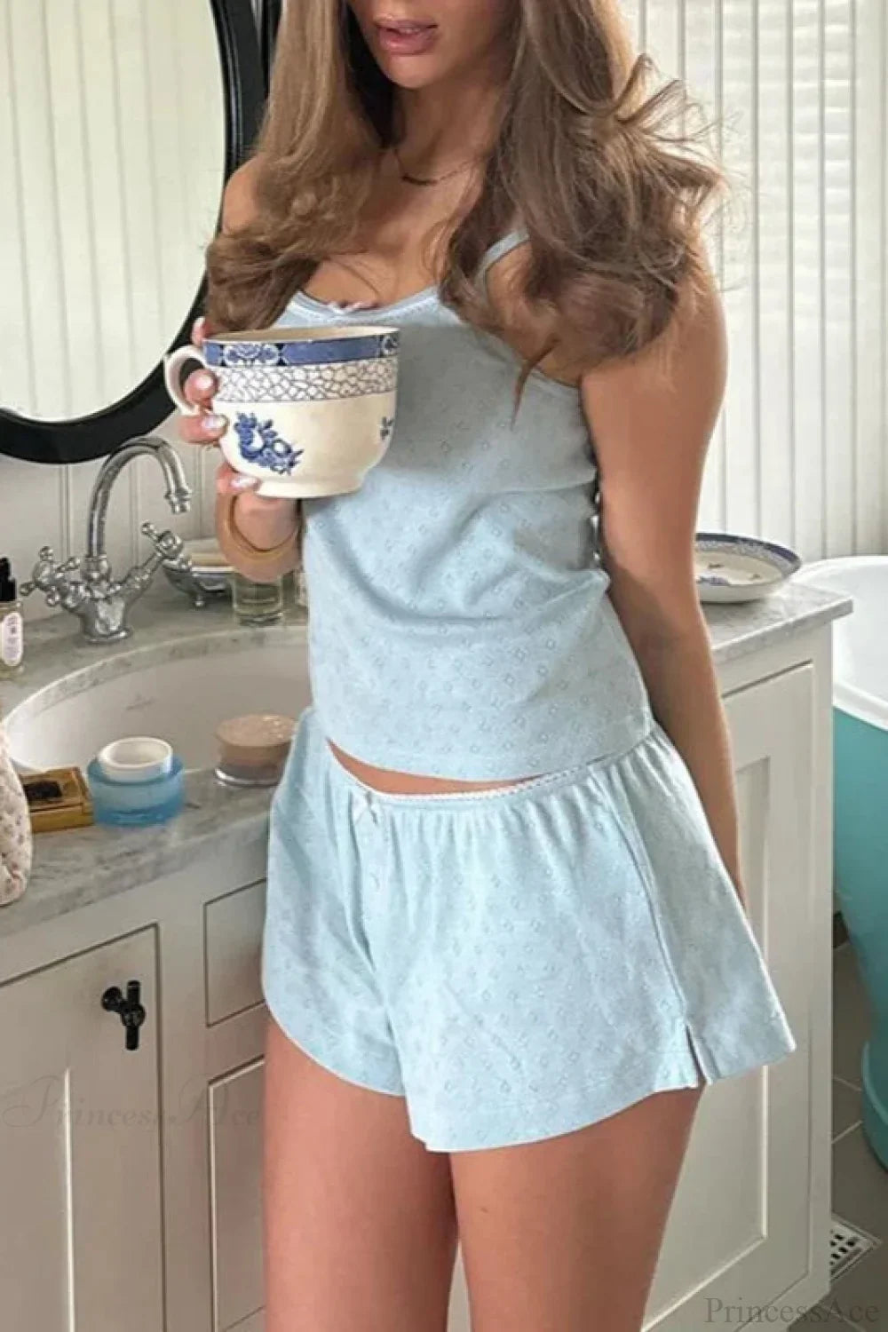 Sleeveless Crop Cami Lounge Set