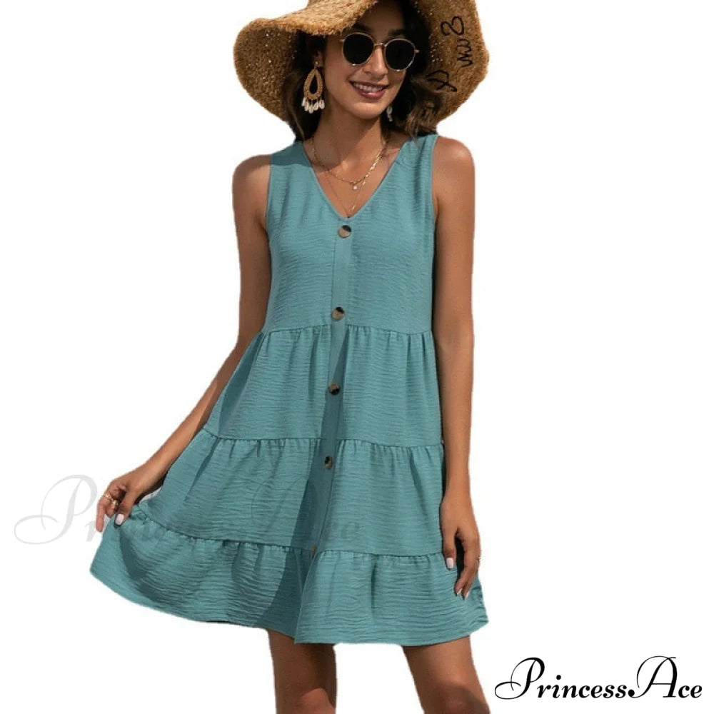 V-Neck Boho Beach Sexy Dresses