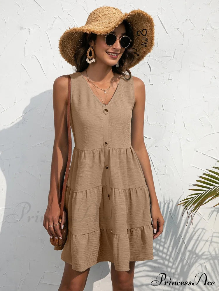V-Neck Boho Beach Sexy Dresses