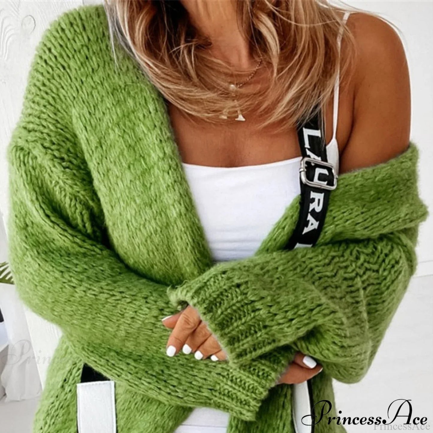 Women Casual Long Sleeve Long Sweaters Winter Loose Cardigan