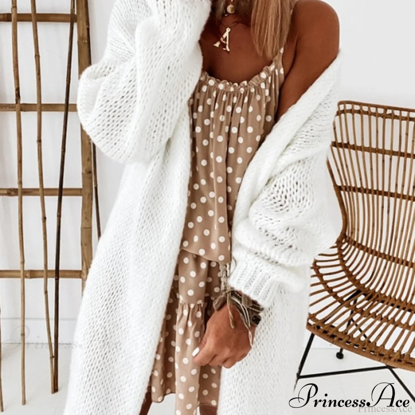 Women Casual Long Sleeve Long Sweaters Winter Loose Cardigan