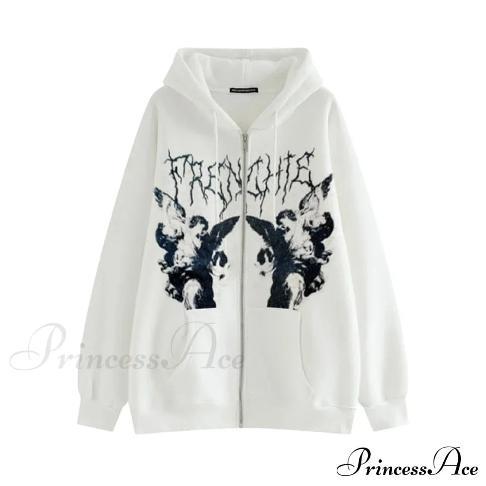 Y2K Butterfly Print Hoodies