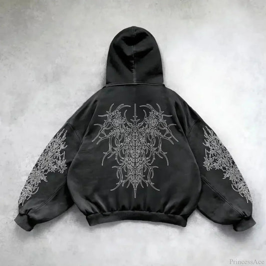 Y2K Mysterious Rap Urban Hoodie